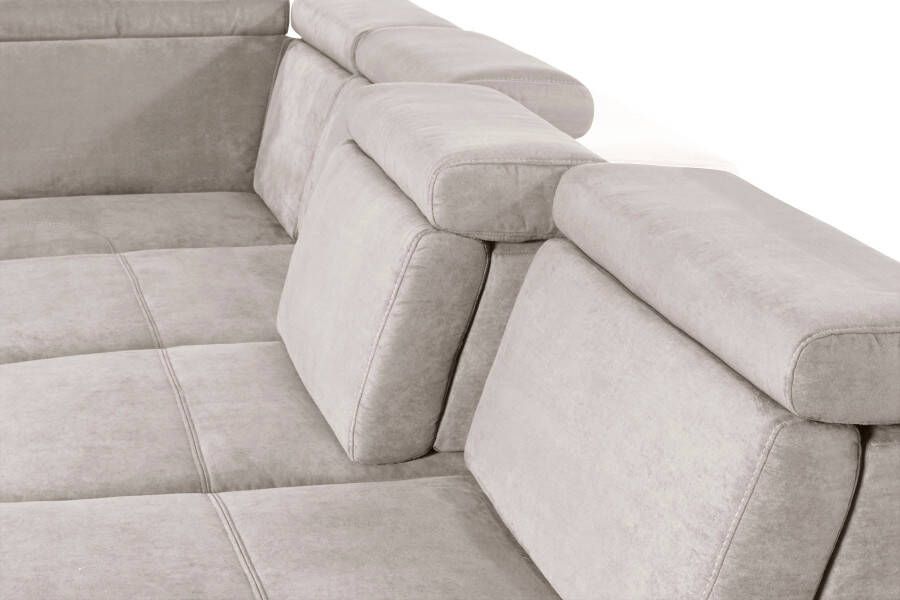 Sit&more Zithoek Gizeh U-vorm 12 cm poothoogte inclusief zitdiepteverstelling en verstelbare hoofdsteun - Foto 4