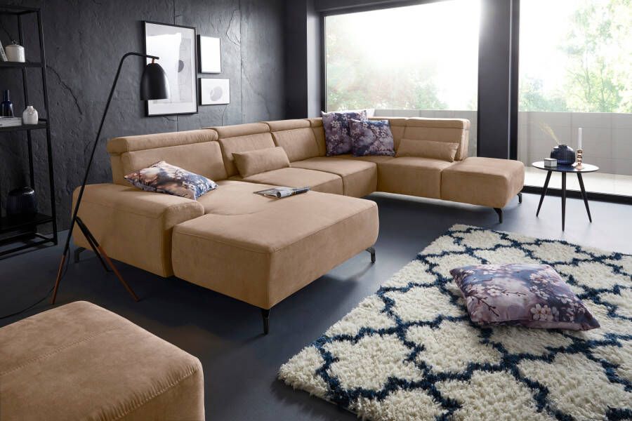 Sit&more Zithoek Gizeh U-vorm 12 cm poothoogte inclusief zitdiepteverstelling en verstelbare hoofdsteun - Foto 3