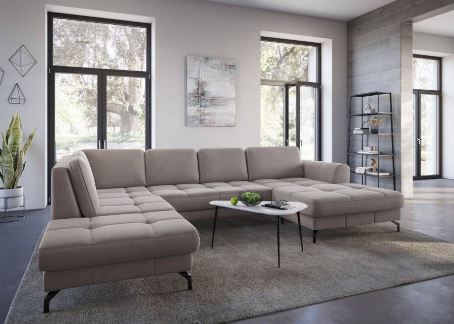 Sit&more Zithoek Bendigo U-vorm inclusief zitdiepteverstelling bodemvrijheid 12 cm in 2 pootkleuren - Foto 3