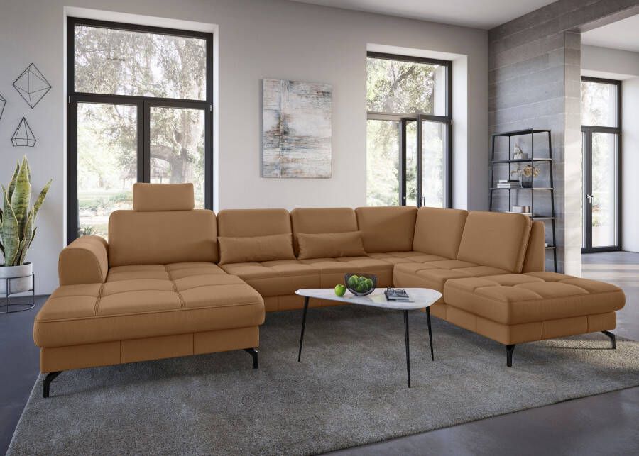 Sit&more Zithoek Bendigo U-vorm inclusief zitdiepteverstelling bodemvrijheid 12 cm in 2 pootkleuren - Foto 3