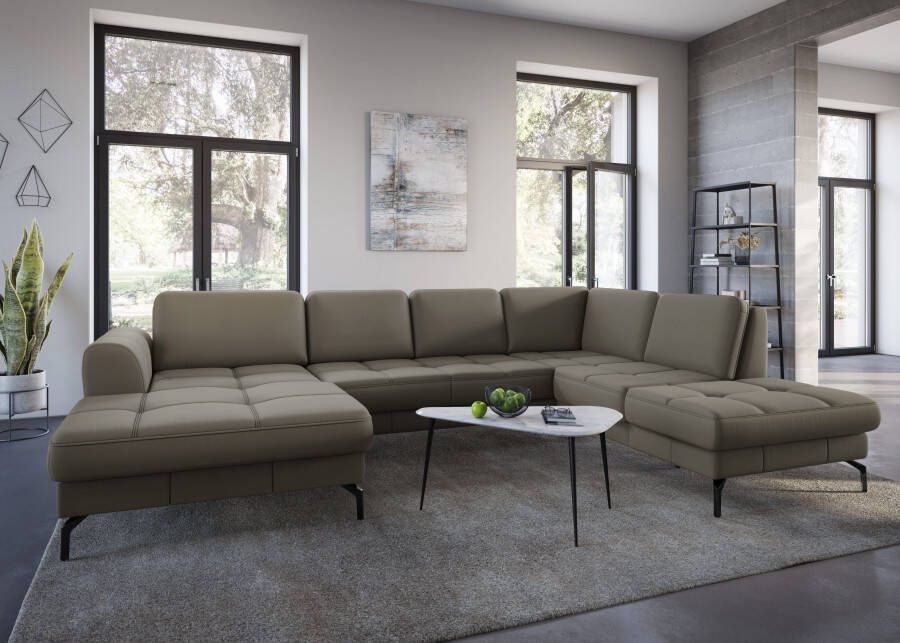 Sit&more Zithoek Bendigo U-vorm inclusief zitdiepteverstelling bodemvrijheid 15 cm in 2 pootkleuren - Foto 3