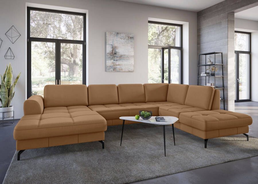 Sit&more Zithoek Bendigo U-vorm inclusief zitdiepteverstelling bodemvrijheid 15 cm in 2 pootkleuren - Foto 3