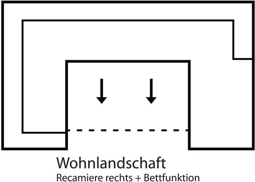 Sit&more Zithoek Ascara U-vorm inclusief boxspring binnenveringsinterieur naar keuze met slaapfunctie - Foto 2