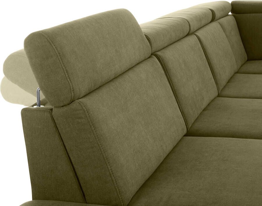Sit&more Zithoek Brisbane U-vorm Poothoogte 12 cm inclusief verstelbare zitdiepte armleuningen en hoofdeind - Foto 2