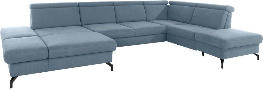 Sit&more Zithoek Brisbane U-vorm Poothoogte 12 cm inclusief verstelbare zitdiepte armleuningen en hoofdeind - Foto 10