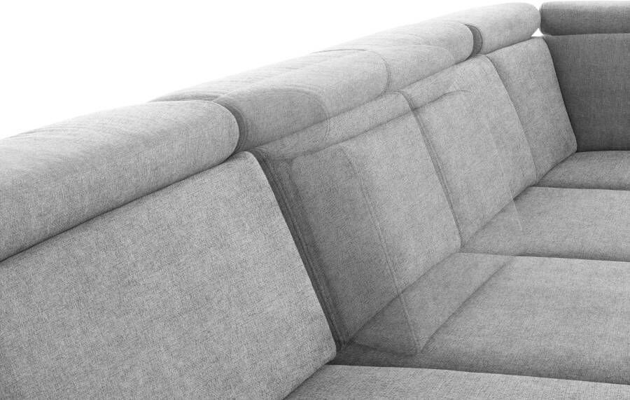Sit&more Zithoek Brisbane U-vorm Poothoogte 15 cm inclusief verstelbare zitdiepte armleuningen en hoofdeind - Foto 5