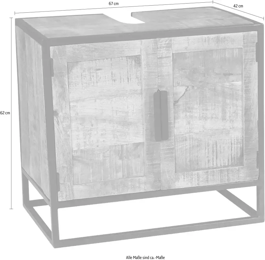 SIT Onderkast Frame en design-frame van zwart metaal - Foto 2