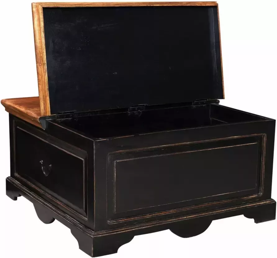 SIT Salontafel Corsica met veel bergruimte shabby chic vintage vierkant