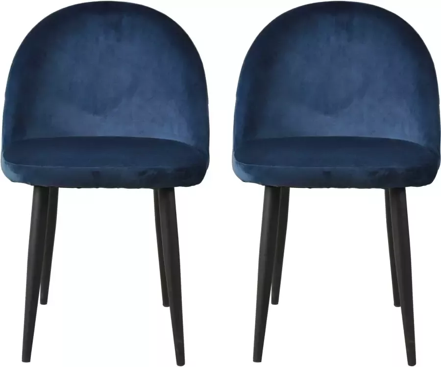 SIT Stoel &Chairs met zacht fluweel (set 2 stuks)