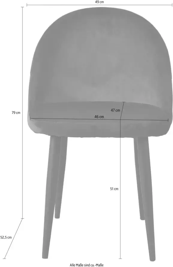 SIT Stoel &Chairs met zacht fluweel (set 2 stuks) - Foto 3