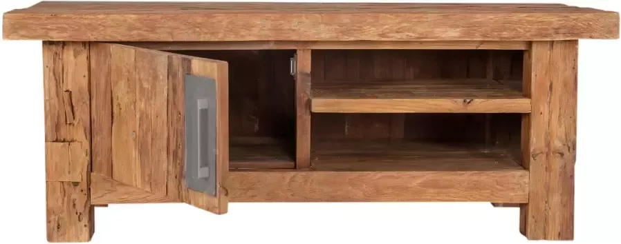 SIT Tv-meubel Coral van gerecyclede teak-gebruikt hout breedte 130 cm - Foto 4