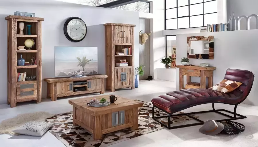 SIT Tv-meubel Coral van gerecyclede teak-gebruikt hout breedte 160 cm - Foto 5