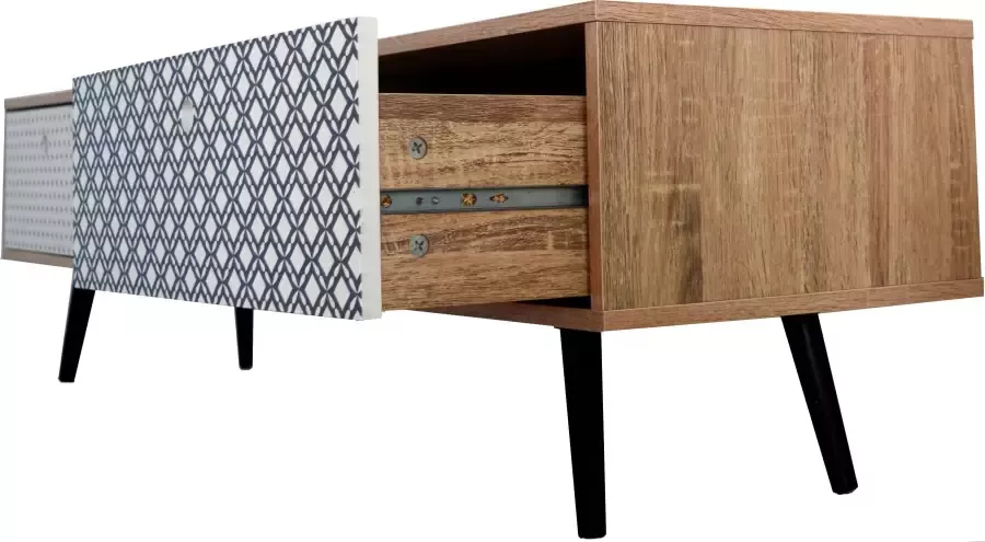 SIT Tv-meubel Mailbox met decor-oppervlakken in scandi look shabby chic vintage