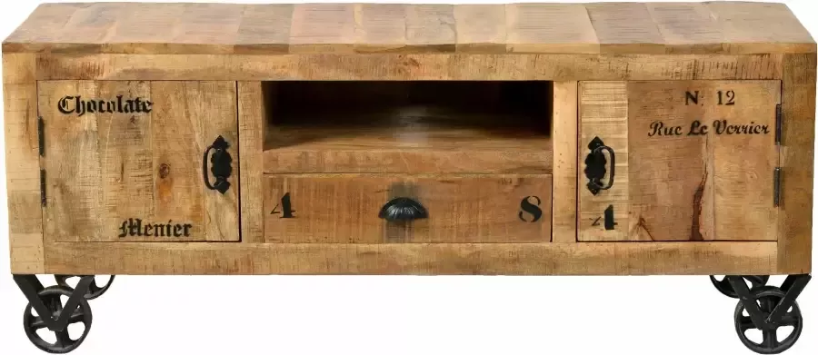 SIT Tv-meubel Rustiek in factory-design breedte 140 cm shabby chic vintage - Foto 3
