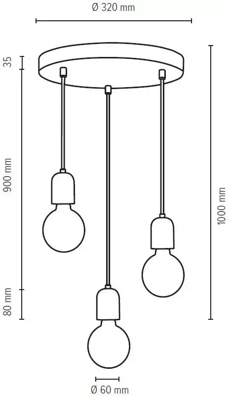 SPOT Light Hanglamp Amory Hanglamp beton kabel in rood ideaal voor vintage lampen (1 stuk) - Foto 2