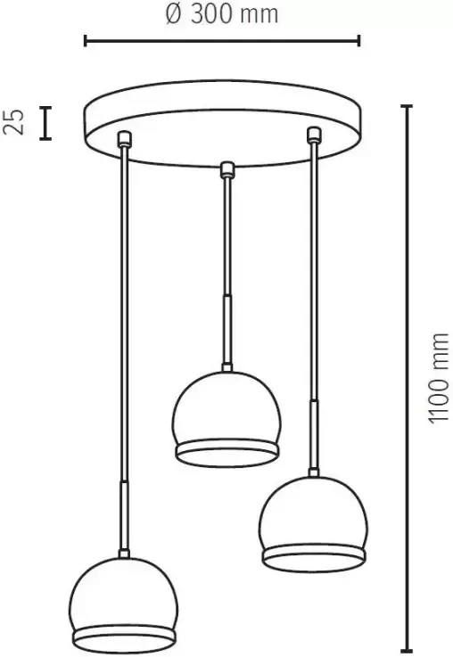 SPOT Light Hanglamp BALL WOOD Hanglamp inclusief ledverlichting eikenhout kabel in te korten - Foto 2