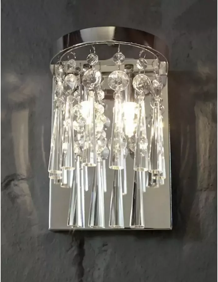 SPOT Light Wandlamp LUXORIA Echt kristalglas ledverlichting inclusief decoratief hoogwaardig - Foto 2