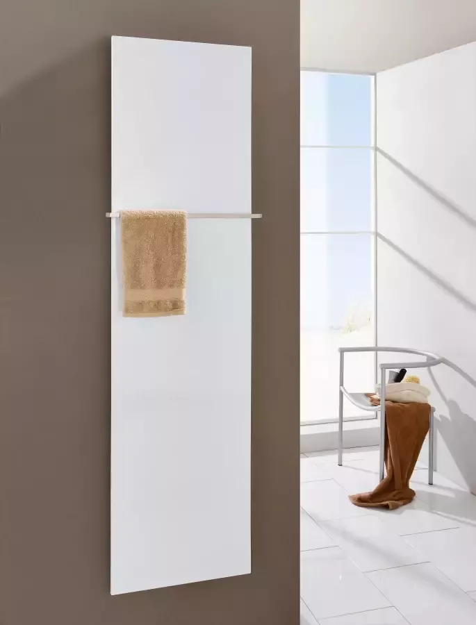 SZ Metall Radiator Mirror Steel 18 met handdoekhouder