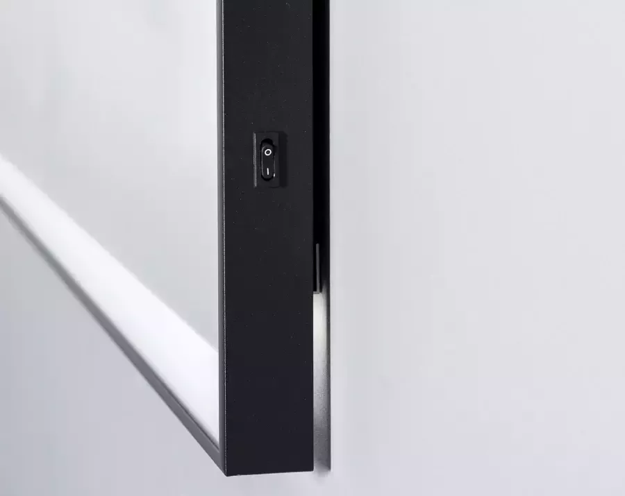 Talos Badspiegel Black SHINE Bxh: 120x70 cm energiebesparend (complete set) - Foto 2