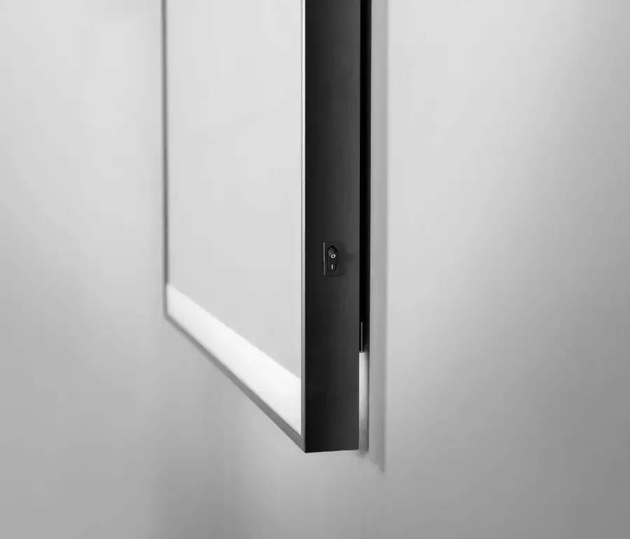 Talos Badspiegel Black SHINE Bxh: 80x60 cm energiebesparend (complete set) - Foto 3