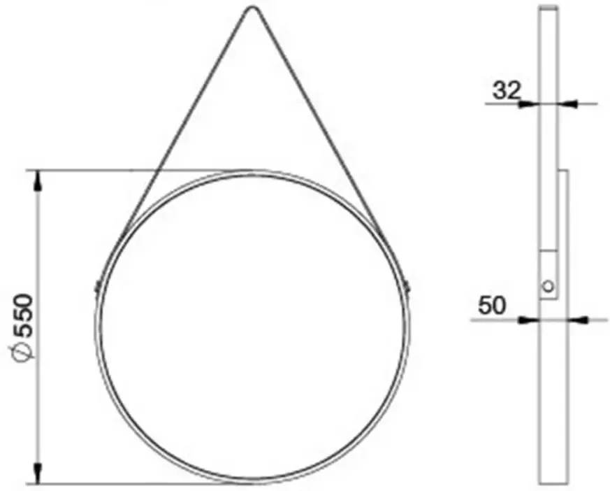 Talos Badspiegel Goudkleurige stijl - Foto 4