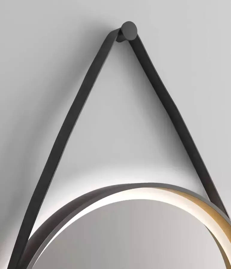 Talos Badspiegel Goudkleurige zoemer Diameter 55 cm met ledverlichting - Foto 2