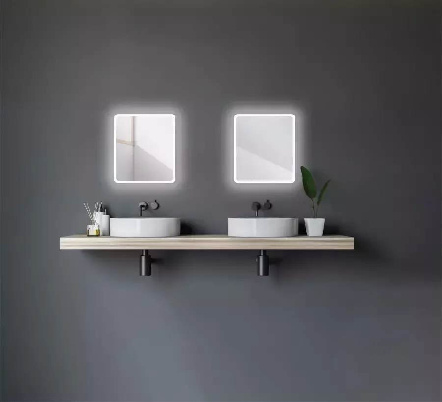 Talos Badspiegel Moon 40 x 45 cm design lichtspiegel - Foto 2