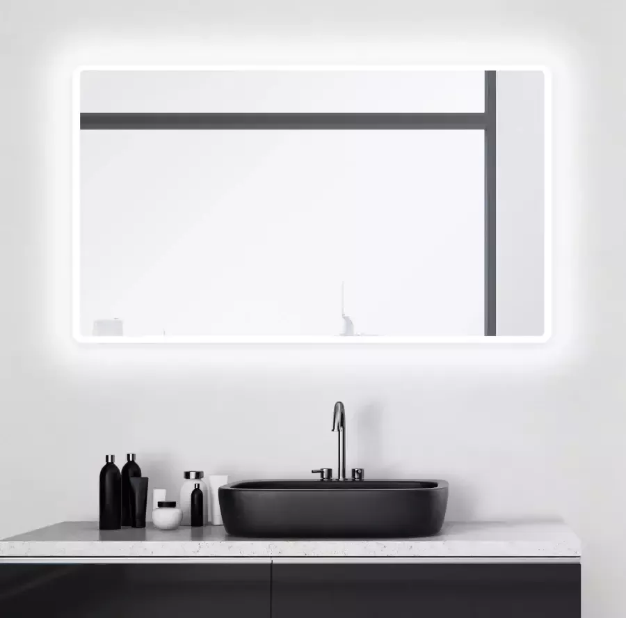 Talos Badspiegel Black Moon 80x60 cm design lichtspiegel