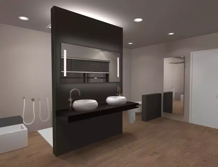 Talos Badspiegel Star energiebesparend met digitale klok - Foto 2