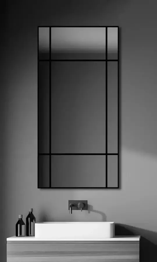 Talos Wandspiegel decoratieve spiegel met aluminium lijst bxh: 60x120 cm - Foto 5