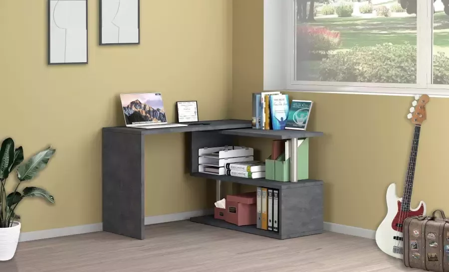 INOSIGN Bureau Volta Made in Italy multifunctioneel als computertafel hoekbureau of sideboard - Foto 13