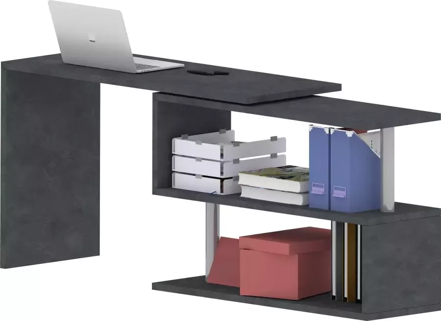 INOSIGN Bureau Volta Made in Italy multifunctioneel als computertafel hoekbureau of sideboard - Foto 6