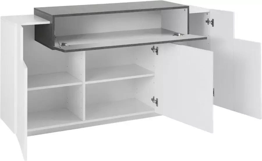 INOSIGN Dressoir Coro Kommode Schrank Kredenz grifflos mit Einlegeböden Breedte ca. 160 cm - Foto 3