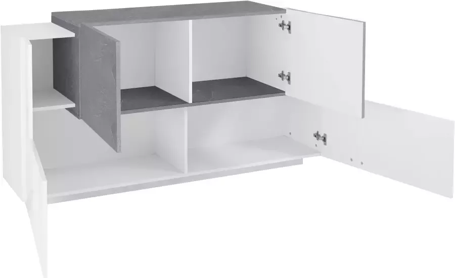 INOSIGN Dressoir Coro Kommode Schrank Kredenz grifflos mit Einlegeböden Breedte ca. 160 cm - Foto 3