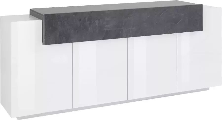 INOSIGN Dressoir Coro Kommode Schrank Kredenz grifflos mit Einlegeböden Breedte ca. 200 cm - Foto 3