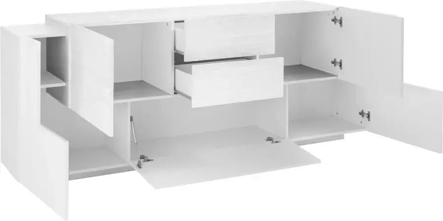 INOSIGN Dressoir Coro Kommode Schrank Kredenz grifflos mit Einlegeböden Breedte ca. 220 cm - Foto 7