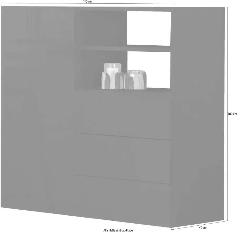 INOSIGN Highboard Metis Breedte 110 cm - Foto 2