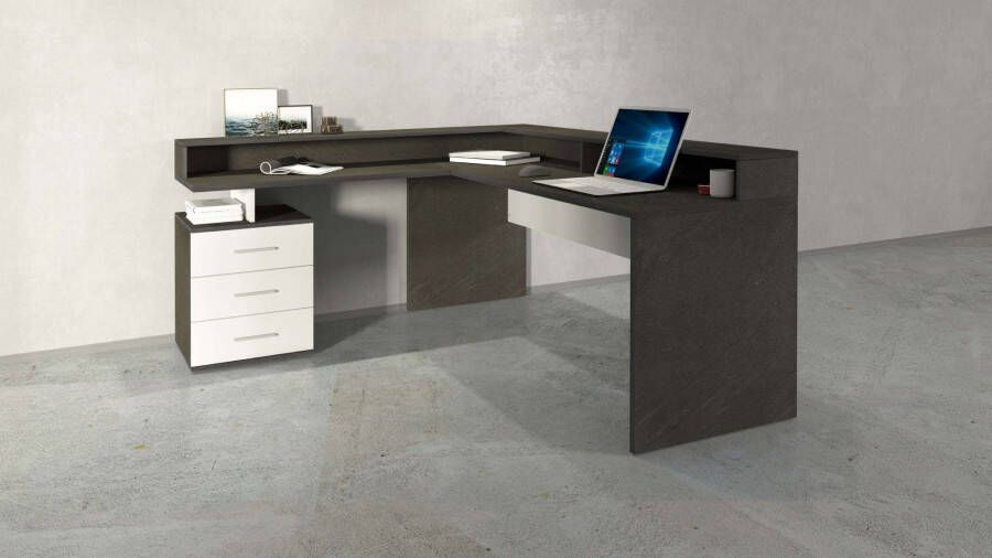 INOSIGN Hoekbureau New Selina in modern italiaans design breedte 160 x 180 cm - Foto 2