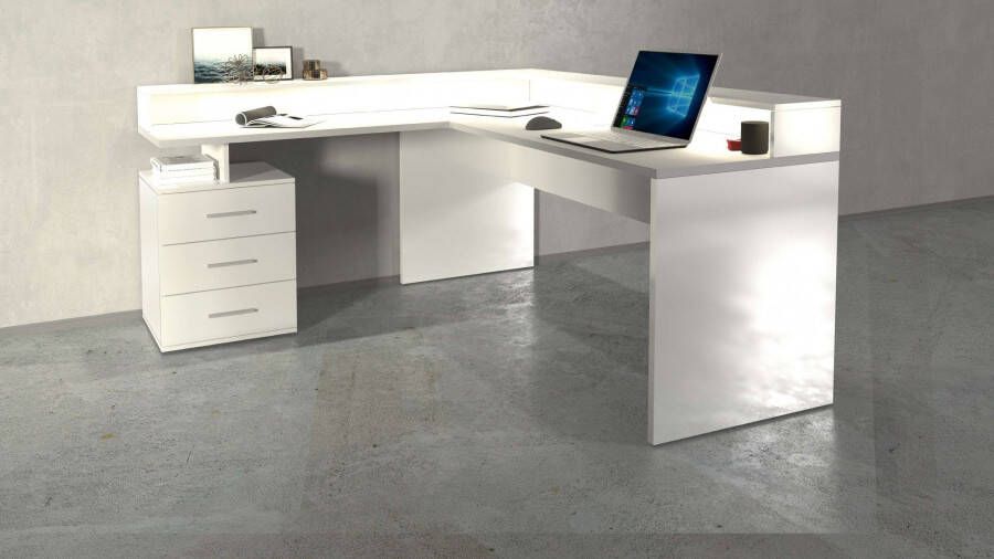 INOSIGN Hoekbureau New Selina in modern italiaans design breedte 160 x 180 cm - Foto 2