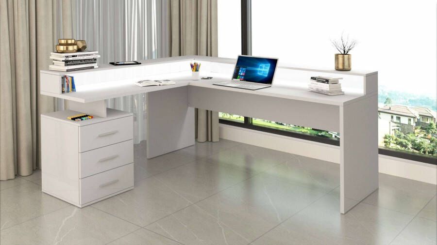 INOSIGN Hoekbureau New Selina in modern italiaans design breedte 160 x 180 cm - Foto 3