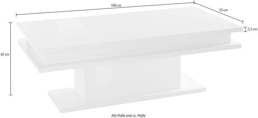INOSIGN Salontafel LITTLE BIG- Koffietafel Sofatafel Woonkamertafel Breedte ca. 100 cm - Foto 3