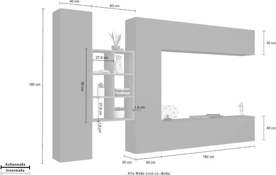 INOSIGN Wandmeubel Maruska (1 stuk)