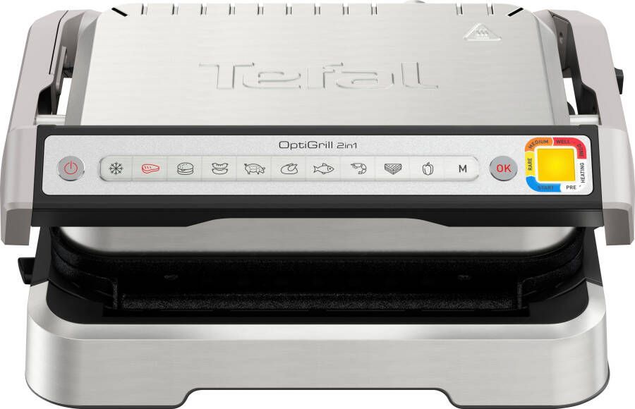 Tefal Contactgrill GC773D OptiGrill 2-in-1 met grilltang intelligente grill & bbq scharnierend 9 automatische programma's - Foto 10