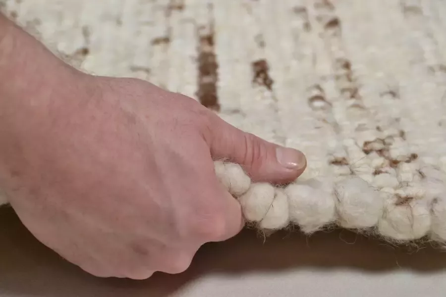 THEKO Loper ALLGÄU SUPER Handgeweven tapijtloper zuiver scheerwol met de hand geweven - Foto 4