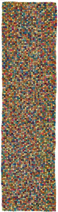 THEKO Wollen kleed Felty 2.2 Viltbolletjes-vloerkleed zuivere wol met de hand gemaakt - Foto 5