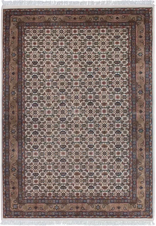 THEKO Oosters tapijt Benares Herati zuivere wol met de hand geknoopt met franje