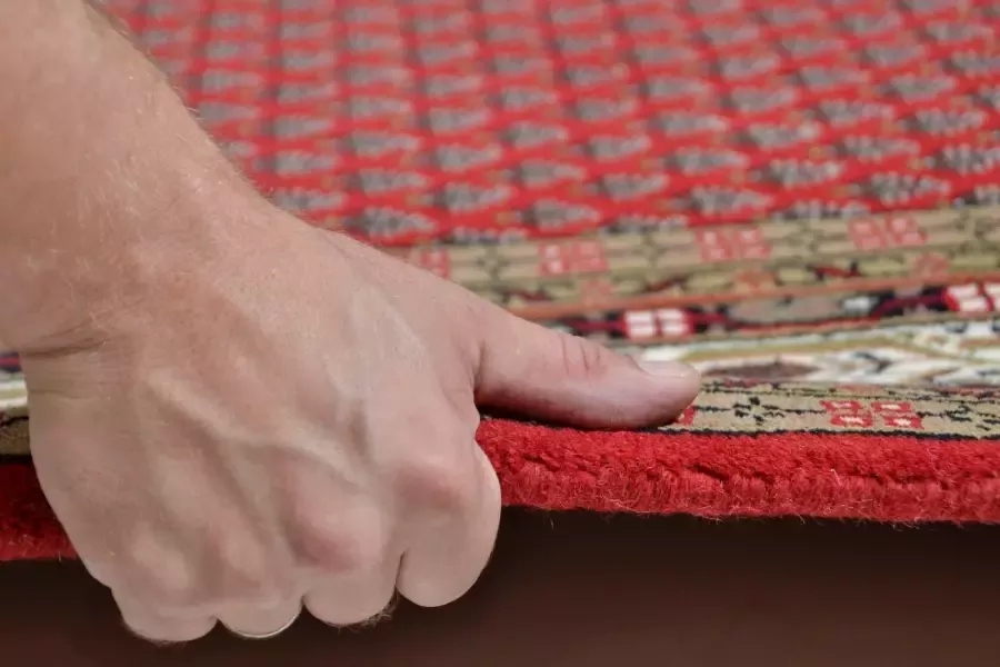 THEKO Oosters tapijt Chandi Mir zuivere wol met de hand geknoopt met franje