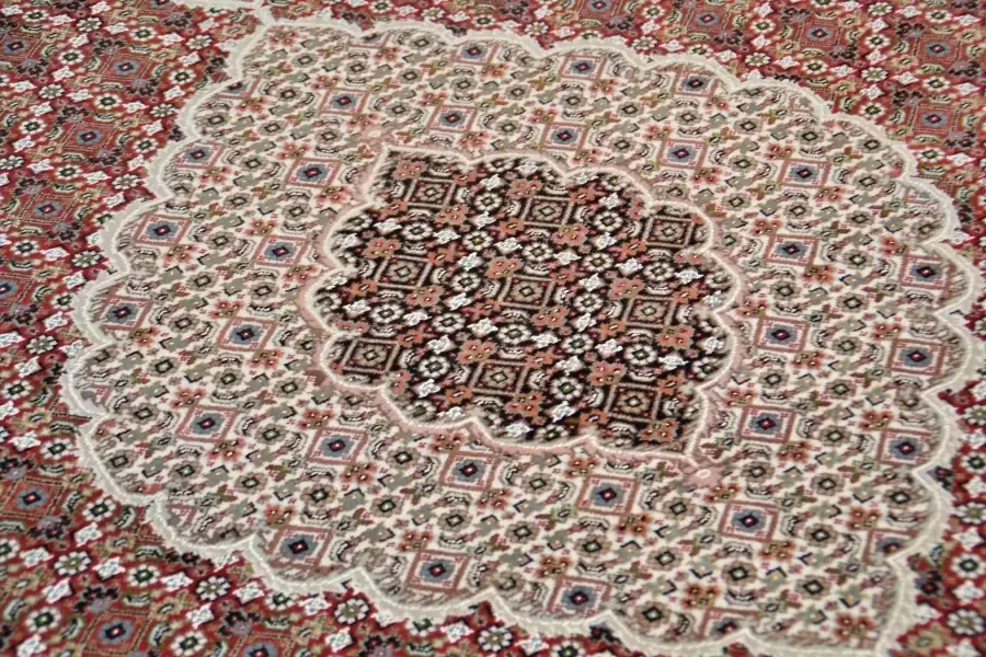 THEKO Oosters tapijt Mahi Tabriz met de hand geknoopt materiaal: 80% wol 20% zijde met franje - Foto 3