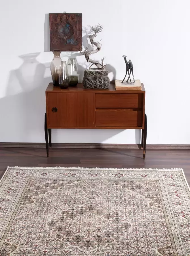 THEKO Oosters tapijt Mahi Tabriz met de hand geknoopt materiaal: 80% wol 20% zijde met franje - Foto 1