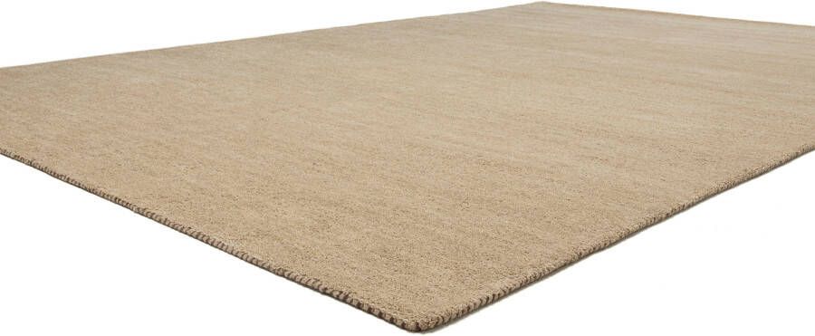 THEKO Wollen kleed Gabbeh uni Handgeweven vloerkleed mêlee zuivere wol met de hand geweven - Foto 5